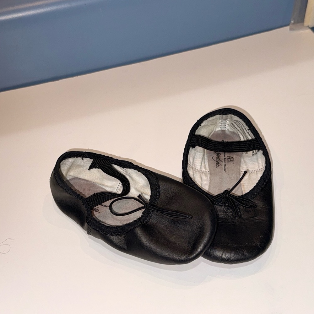 Classic Black Kids Ballet Slippers